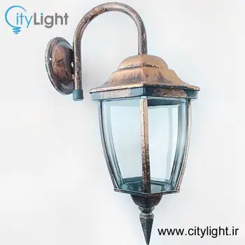 چراغ دیواری حیاطی صاعقه مدل خمره ای