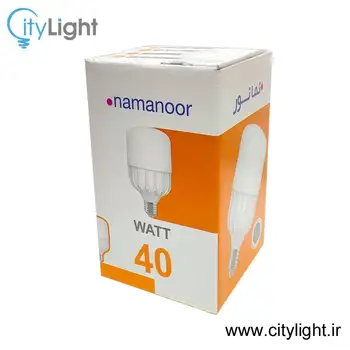 لامپ ال ای دی استوانه ای 40 وات نمانور آسیا
